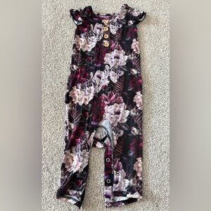Little Bum Bums Bloom Shakalaka Bamboo Snap Romper Size 9-12m